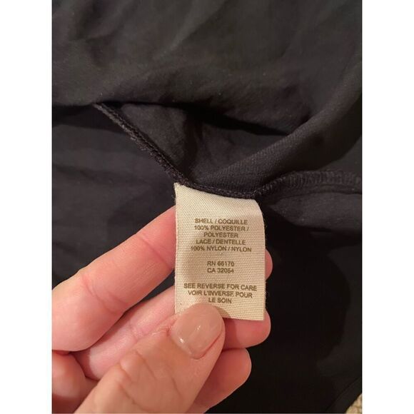 Free People Tea For Two Black Lace Mini Dress Open Sides - Picture 9 of 9